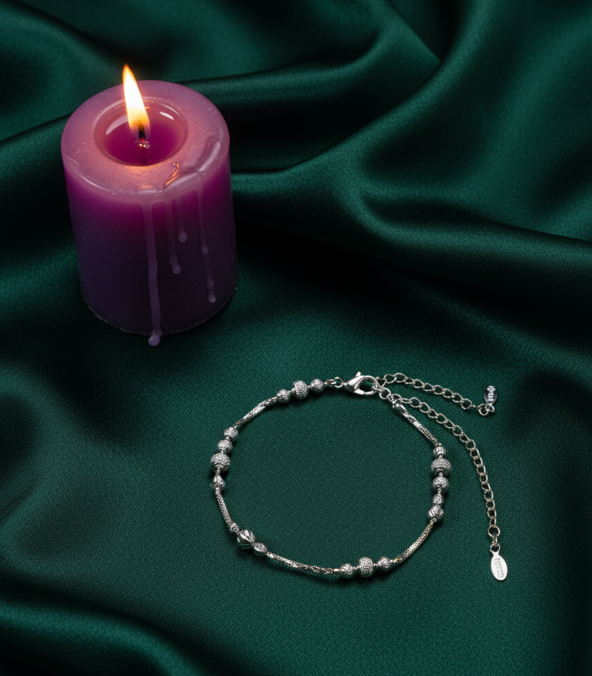 girls silver braclate